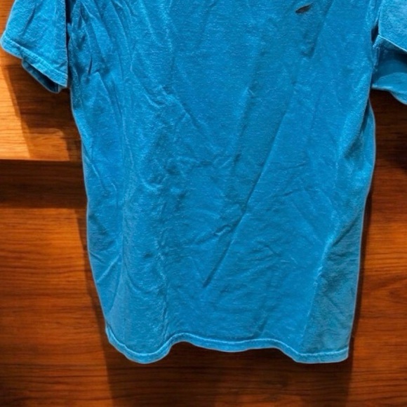 Unisex Gildan Heavy Cotton Blue T-Shirt MEDIUM - Picture 5 of 5